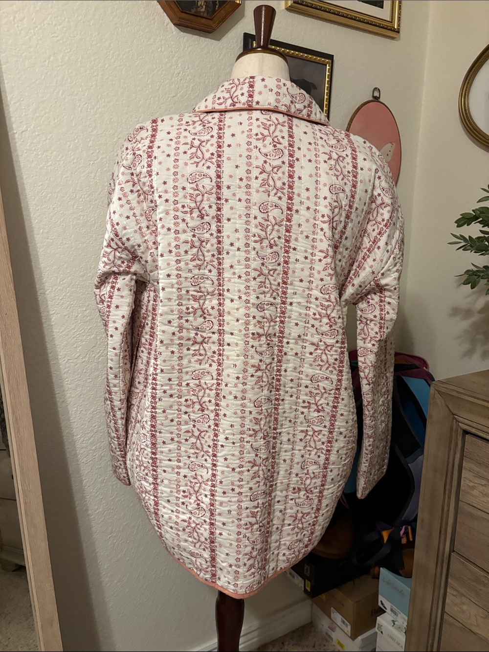 Free People Alexie Print Boxy Quilted Jacket-Size Medium MSRP $198 - Picture 8 of 11